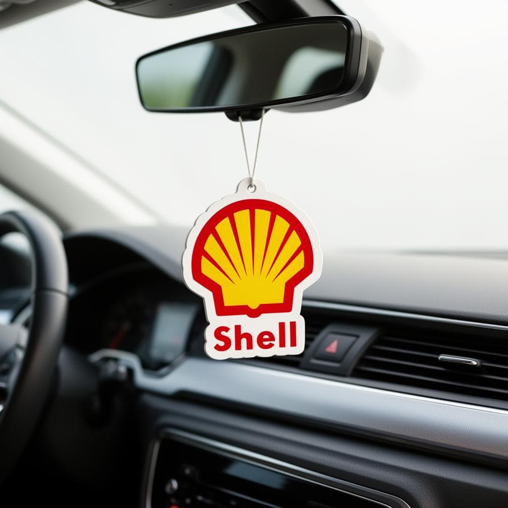 Aromatizante personalizado Shell no retrovisor